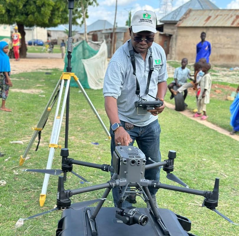 Surveyor at work